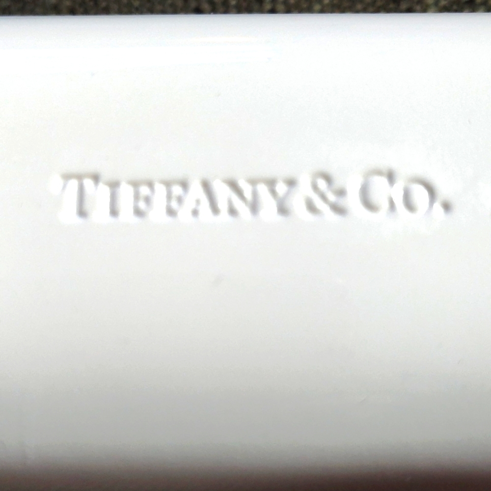 Tiffany & Co. White & Tan Hard Eyeglasses Case